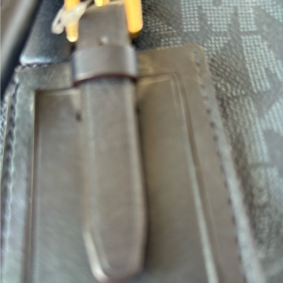 Michael Kors EUC Navy Printed Canvas Duffel Bag. - Picture 10 of 11